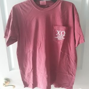 Chi Omega White Carnation ball short sleeve tees